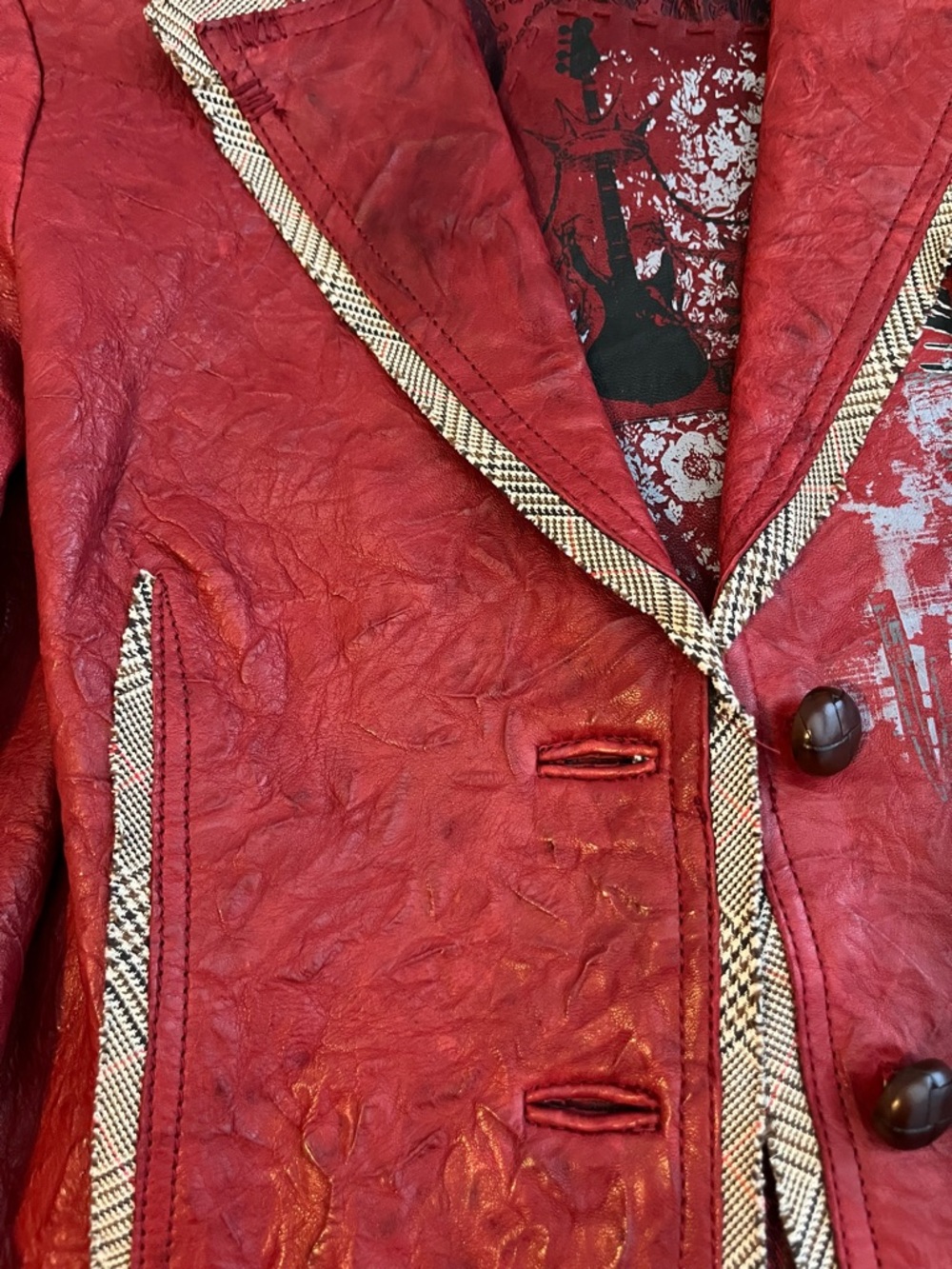 Rare Raw 7 Leather Distressed Blazer - Picture 4 of 15
